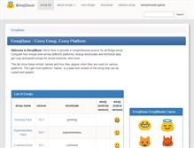 Tablet Screenshot of emojibase.com
